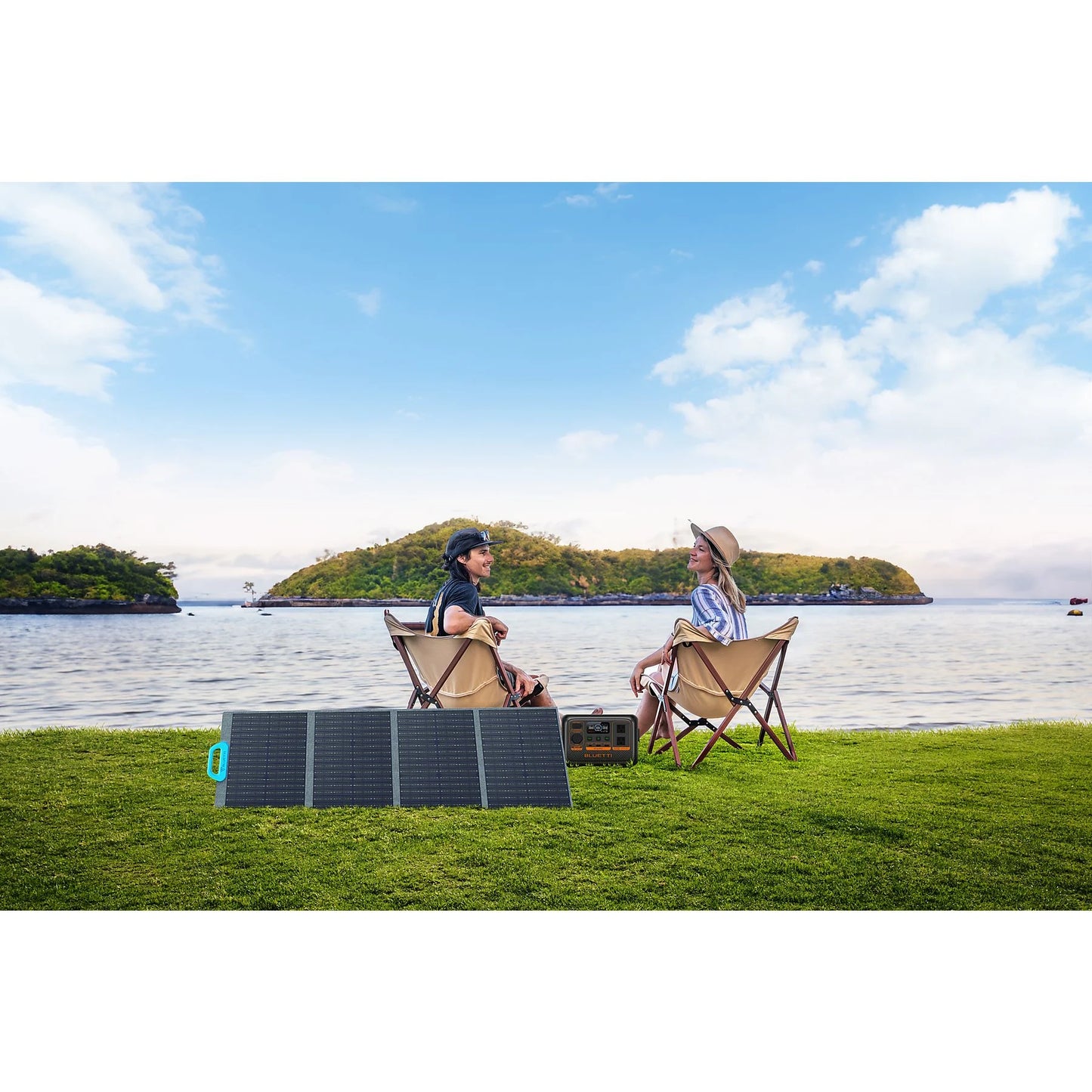 Off-grid kit: Bluetti AC2P solar generator + MP200 foldable solar panel