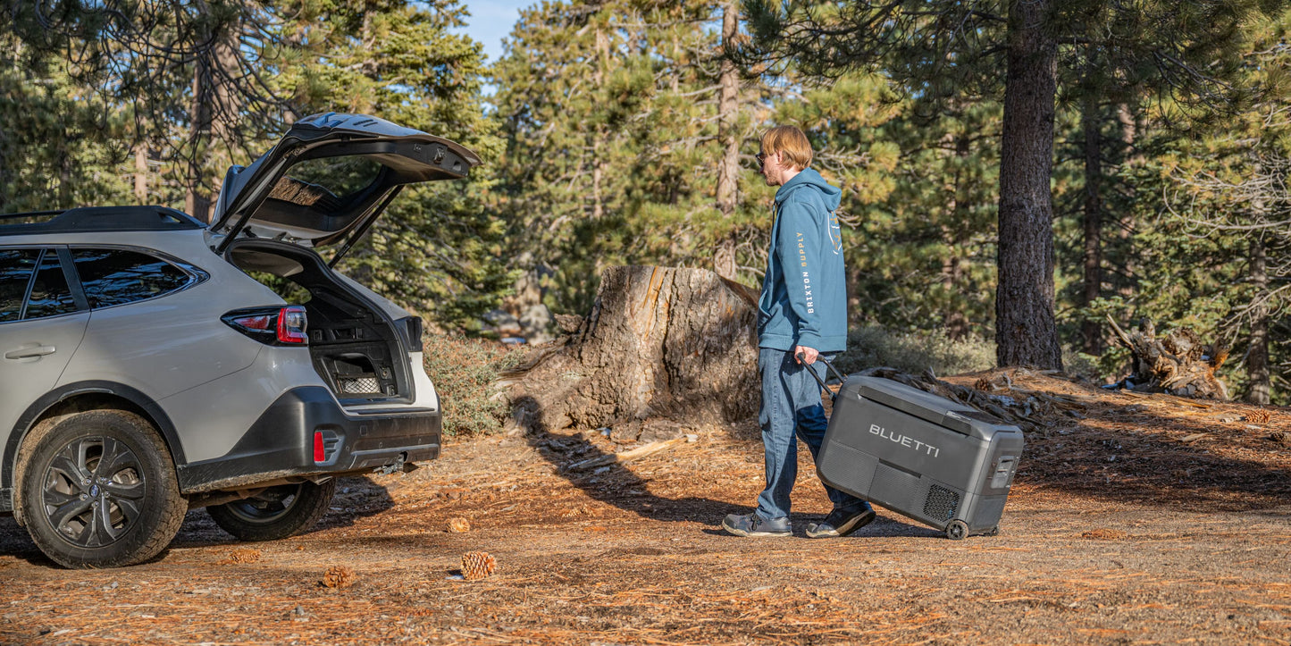 Ultimate camping combo: Multicooler + AC180T power station + MP200 solar panel