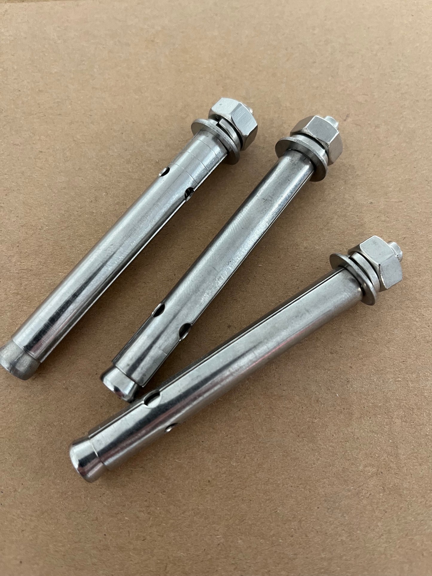 Photovoltaic (PV) array anchoring expansion bolts - Stainless Steel