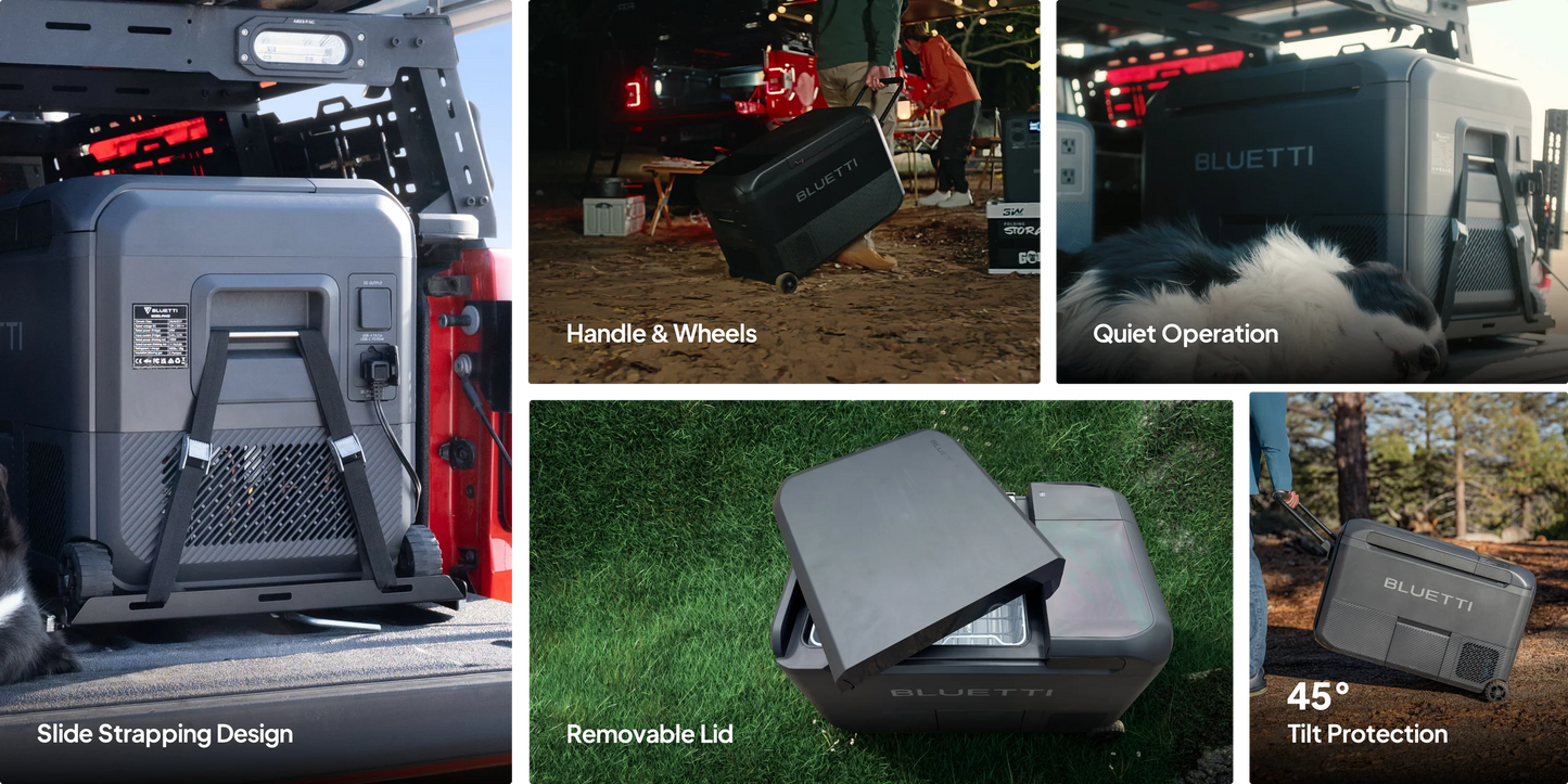 Ultimate camping combo: Multicooler + AC180T power station + MP200 solar panel