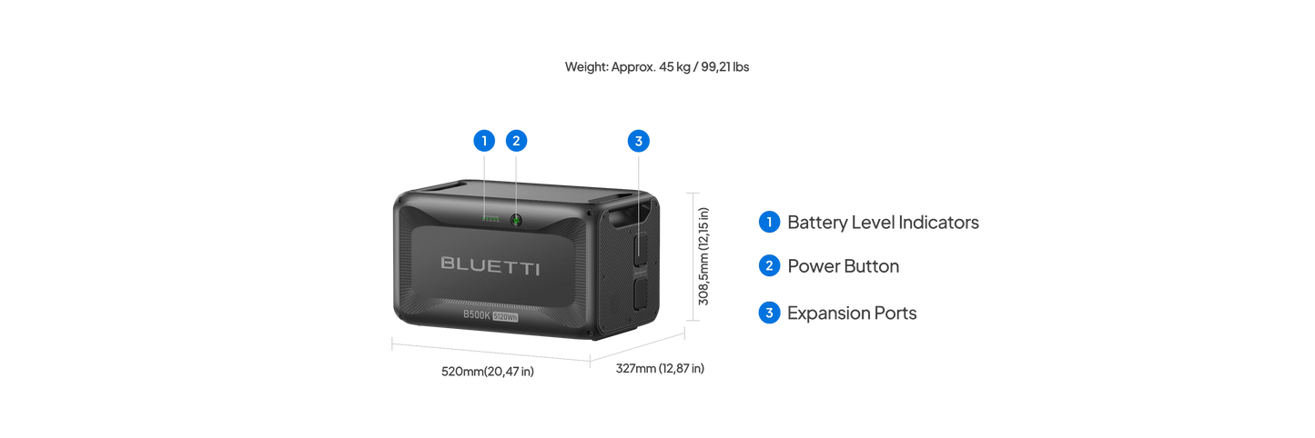 NEW: B500K 5.12kWh expansion battery for AC200 MAX, AC200PL, AC300 and AC500