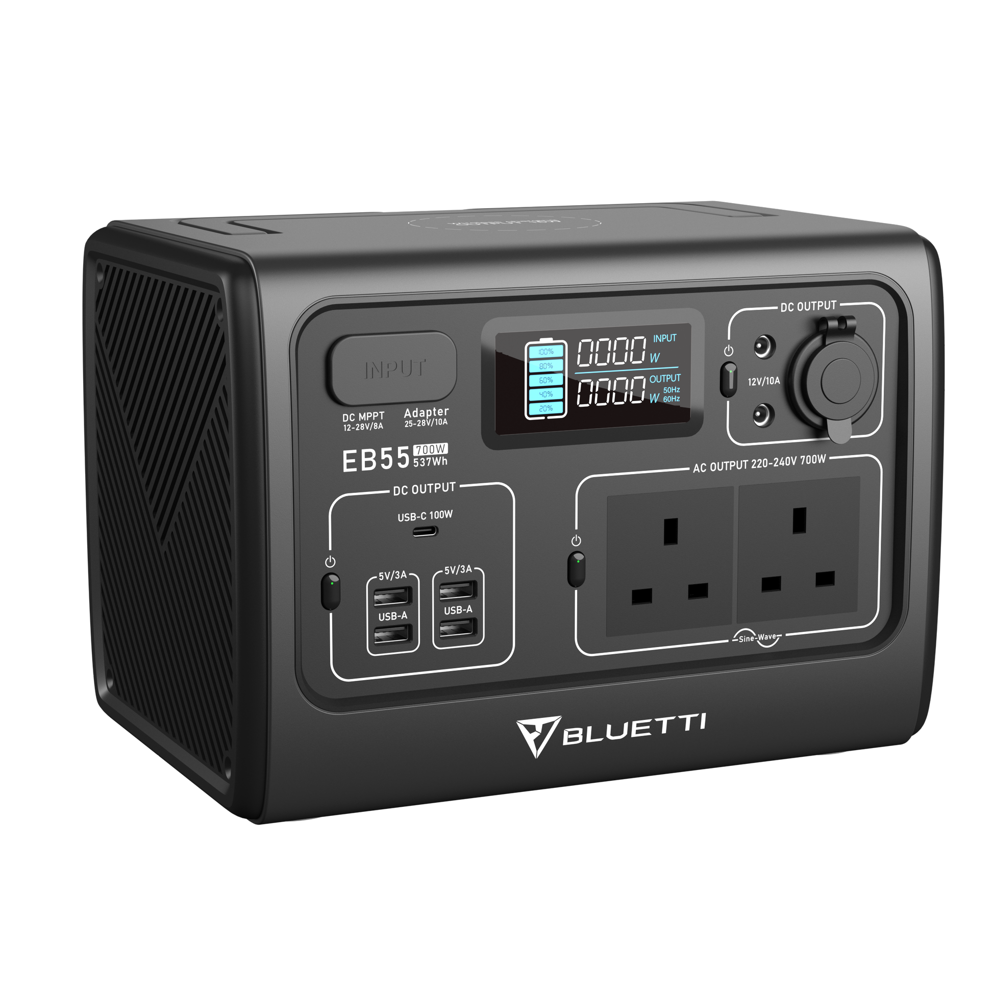 Batterie externe nomade 220V grande capacité 700W - EB55 Bluetti LiFePO4 charge  rapide