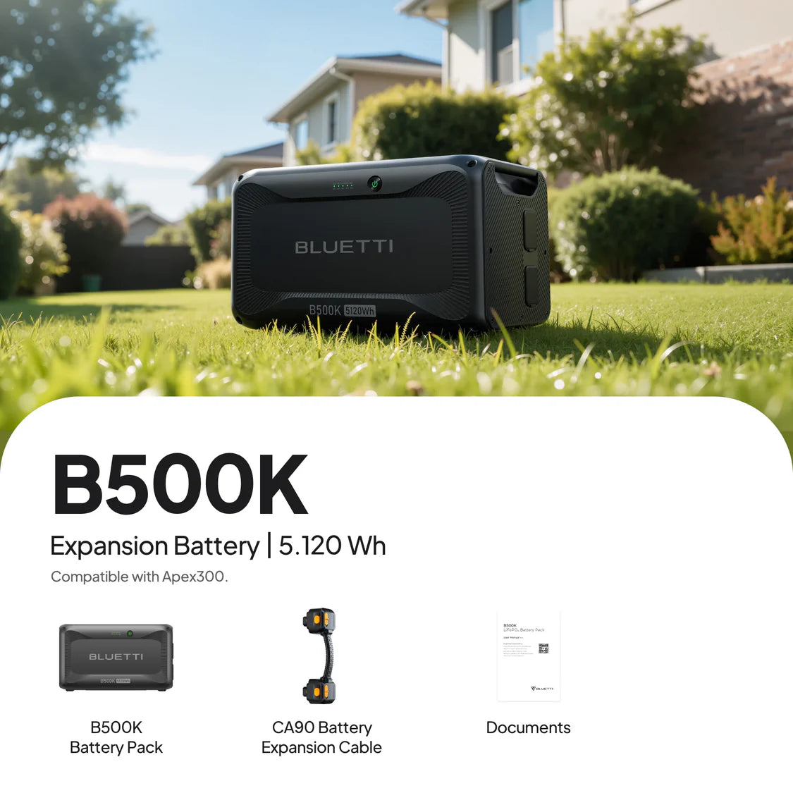 NEW: B500K 5.12kWh expansion battery for AC200 MAX, AC200PL, AC300 and AC500