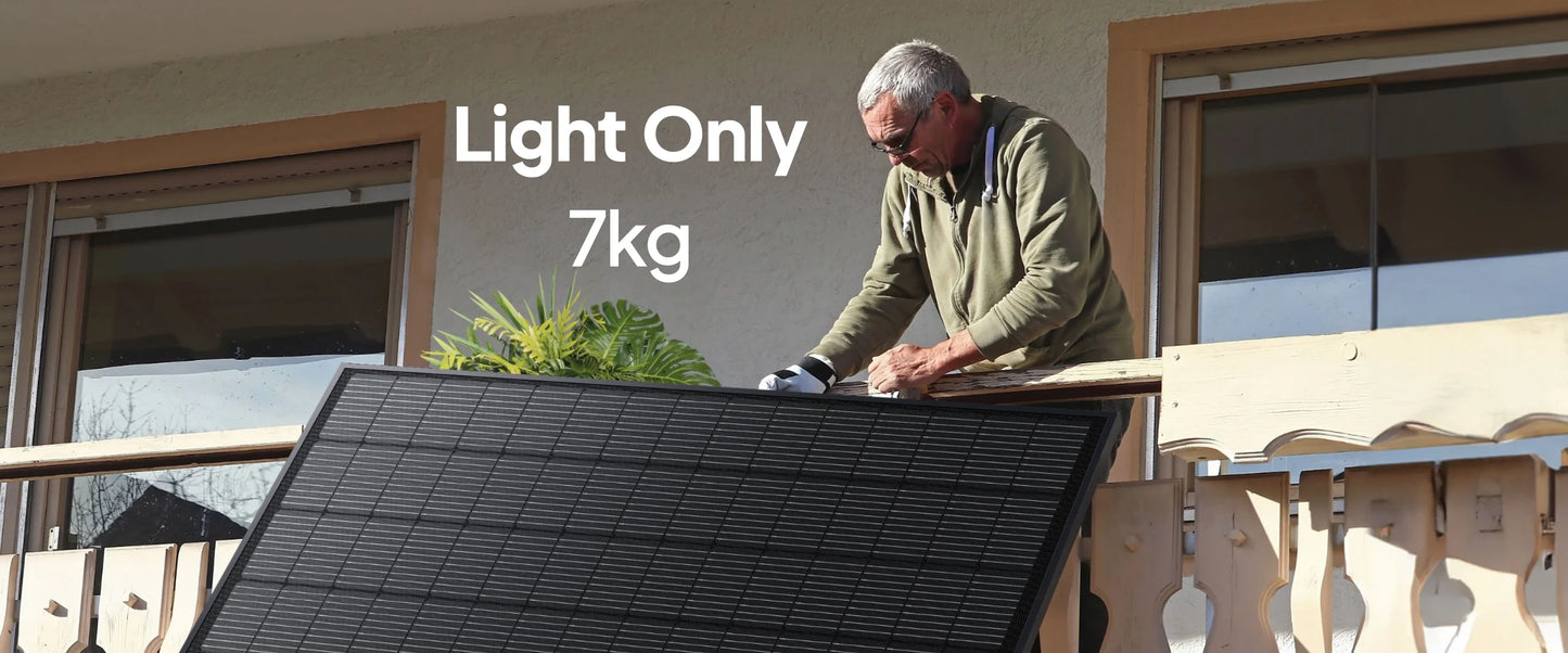 Bluetti BFPV 255W lightweight flexible solar panel with fixed frame
