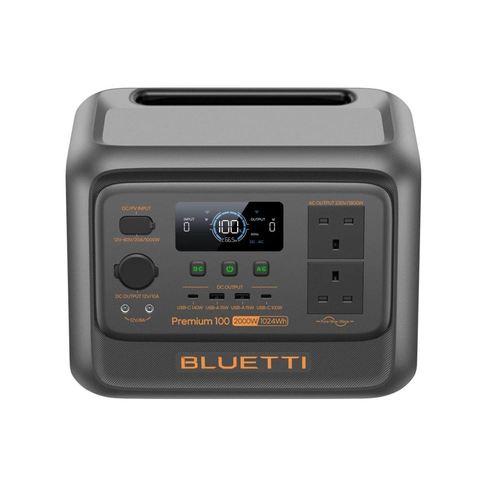 Off-grid kit: Bluetti Premium 100 V2 and 450W solar panel
