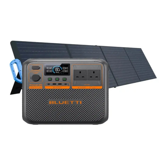 Off-grid kit: Bluetti Premium 200 V2 + MP200 portable solar panel