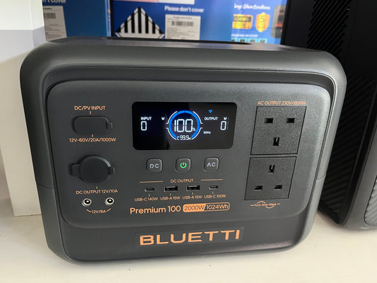 Off-grid kit: Bluetti Premium 100 V2 and 485W solar panel