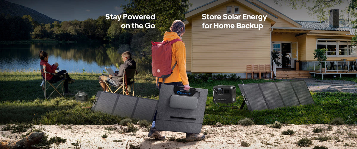 Bluetti 200W foldable solar panel - IP67 water-resistant and dust-proof