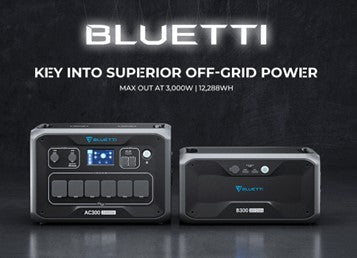 Bluetti AC300 +B300 battery combo solar generator